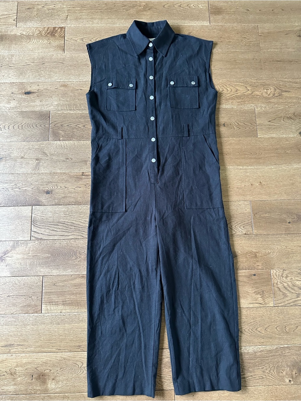 FRANKIE SHOP 100% Cotton Black Jumpsuit S - Picture 3 of 7